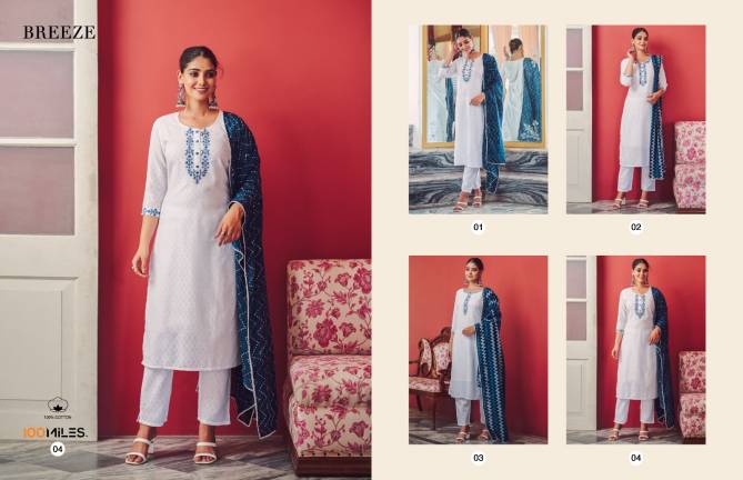 Breeze By 100 Miles 01-04 Readymade Salwar SUits Catalog